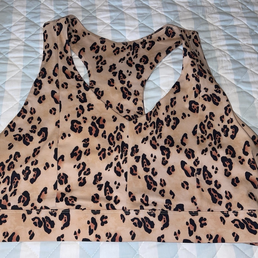 Fabletics Desert Leopard Bra and Leggings SET